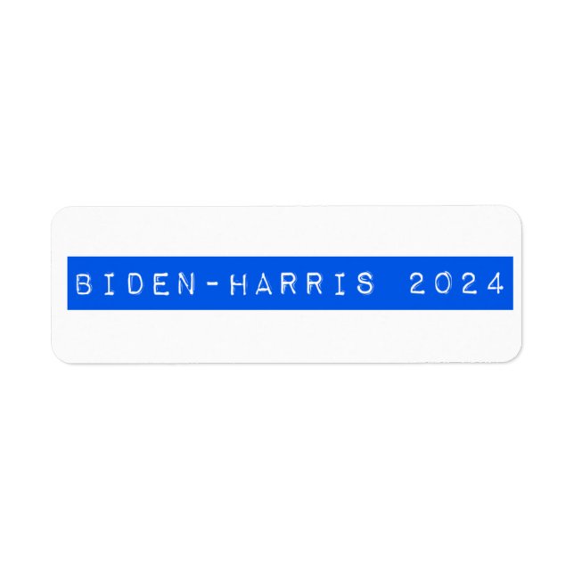 Design de Etiqueta Retroativa Biden-Harris 2024 (Frente)