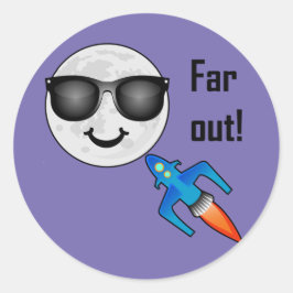 Design de Extremidade - Adesivo redondo clássico