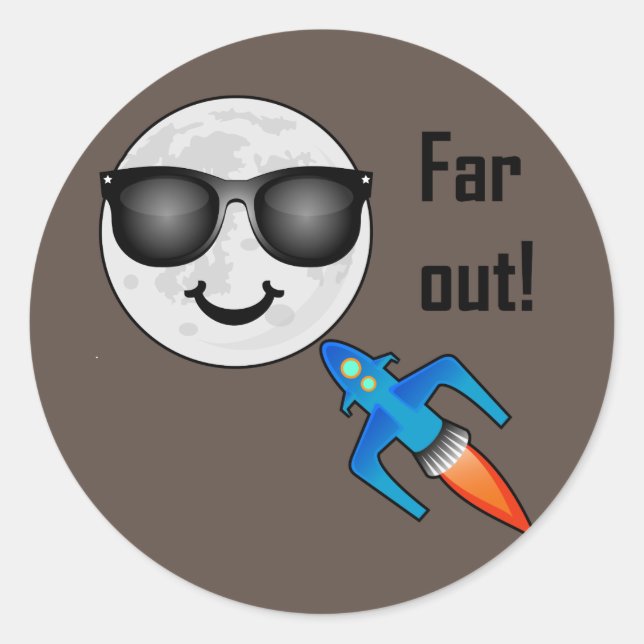 Design de Extremidade - Adesivo redondo clássico (Frente)