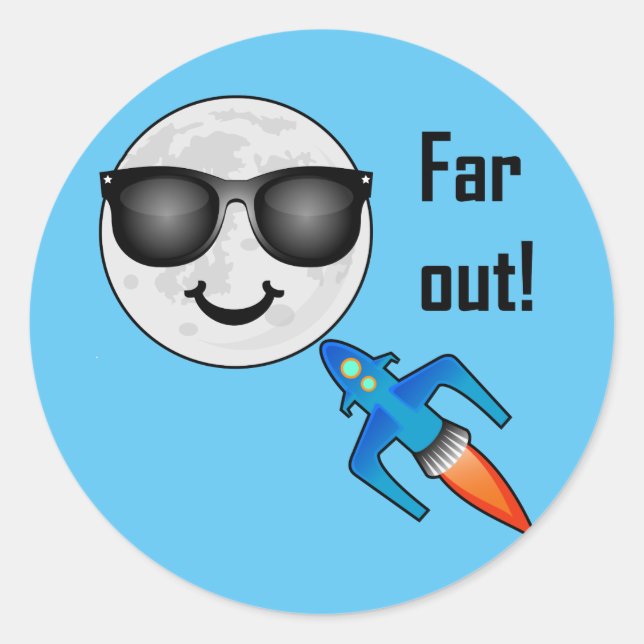 Design de Extremidade - Adesivo redondo clássico (Frente)