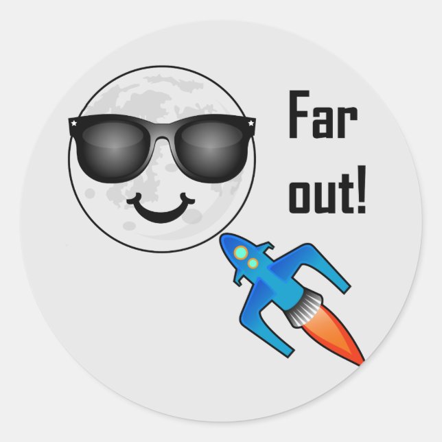 Design de Extremidade - Adesivo redondo clássico (Frente)