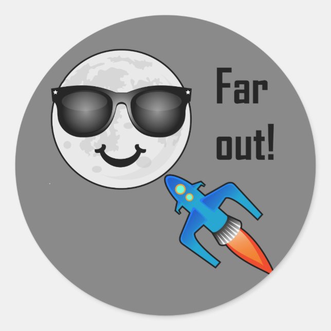 Design de Extremidade - Adesivo redondo clássico (Frente)