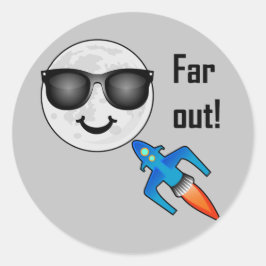 Design de Extremidade - Adesivo redondo clássico