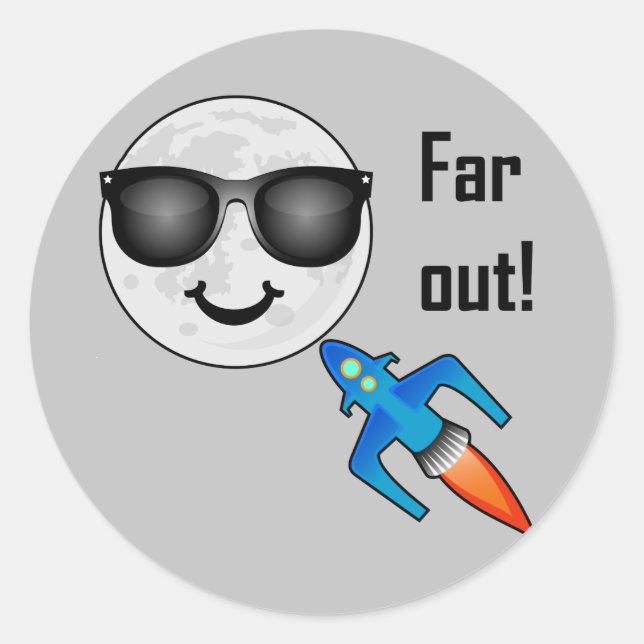 Design de Extremidade - Adesivo redondo clássico (Frente)