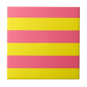 Design de faixas cor-de-rosa e amarela