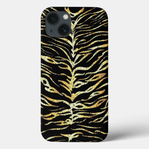 Design de faixas de tigre Dourado