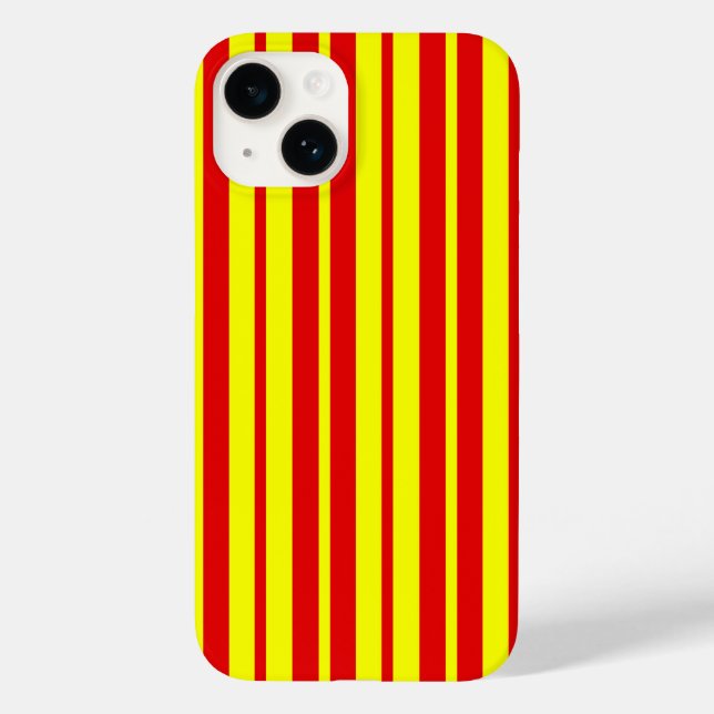 Design de faixas vermelhas e amarelas (Verso)