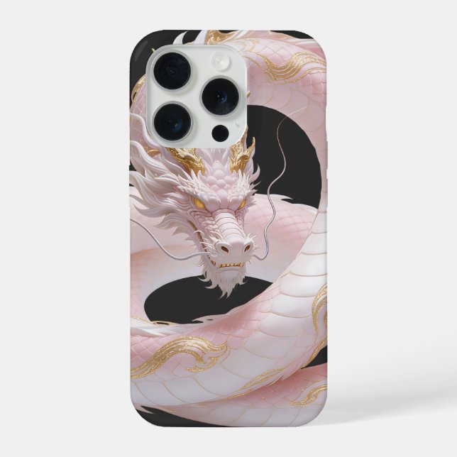 Design de fantasia de dragão de ouro branco chinês (Verso)