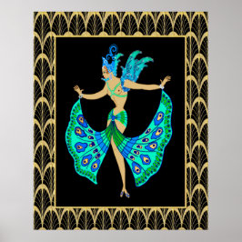 Design de fantasia ERTE original - Poster de cor r