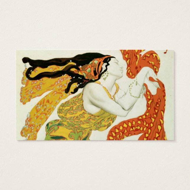 Design de fantasia para um bacchante em 'Narcisse' (Verso)
