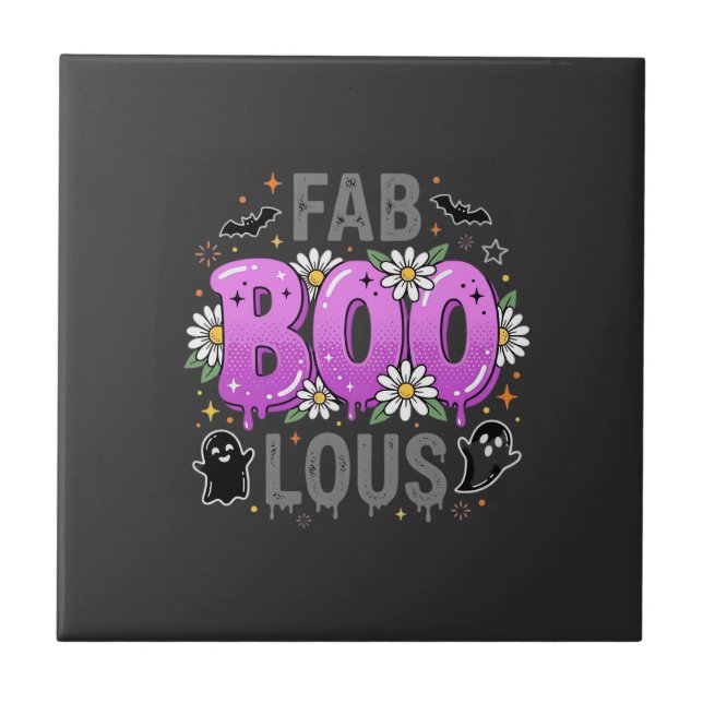 Design de Fantasma de Halloween Fab Boo Lous_1 (Frente)