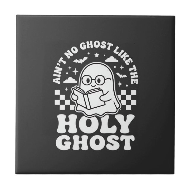 Design de Fantasma de Halloween Retro Espírito San (Frente)