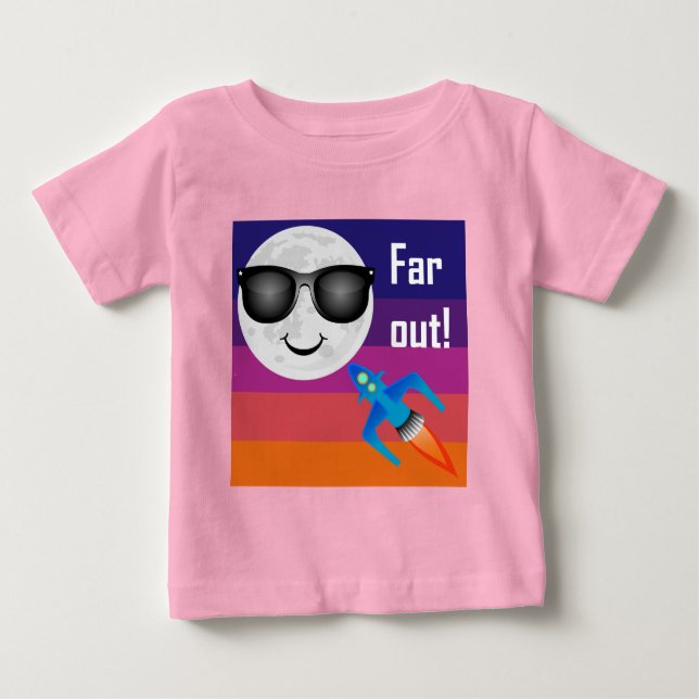 Design de Far Out - Camiseta Baby Fine Jersey (Frente)