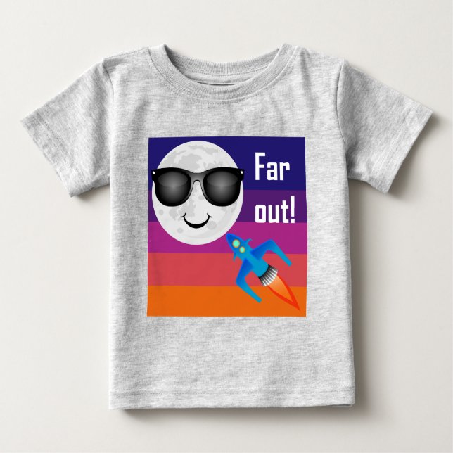 Design de Far Out - Camiseta Baby Fine Jersey (Frente)