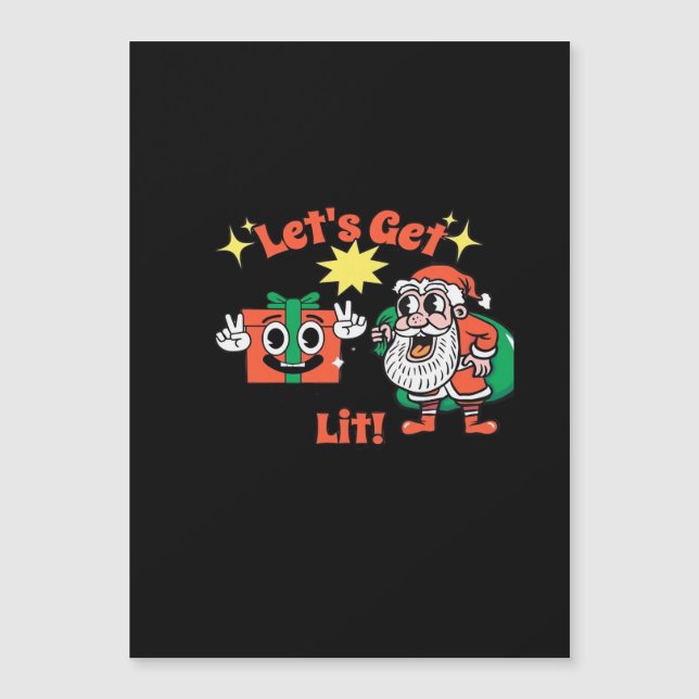 Design de Festa de Natal - Vamos Ficar Iluminados  (Frente)