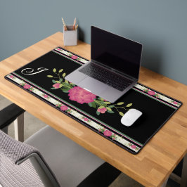 Design de Flor bonito Negrito Monograma