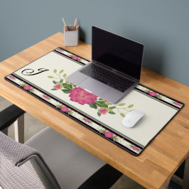 Design de Flor bonito Negrito Monograma