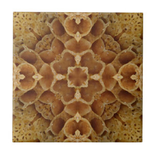 Design de flor de canto superior geométrico em Hon