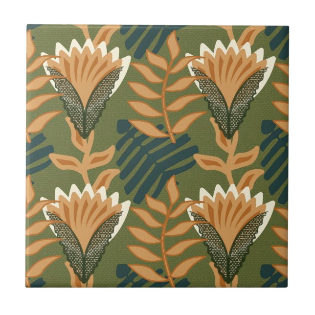 Design de Flor de Floresta Tropical (Frente)