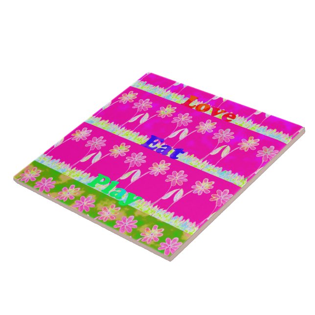 Design de Flor de Reprodução de Amor Inspiracional (Lateral)