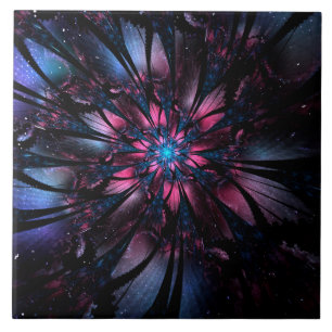 design de flor fractal abstrato.