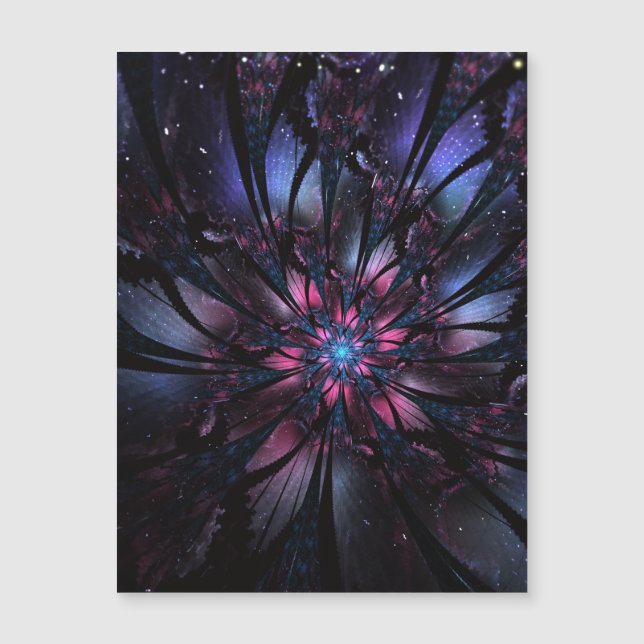 design de flor fractal abstrato. (Frente)