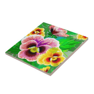Design de Flores de Mola Coloridas