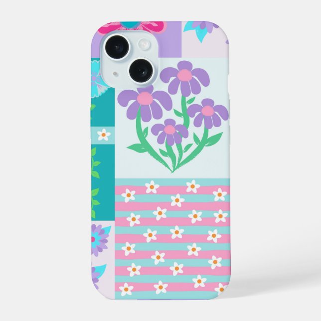 Design de Flores Vibrantes em Flor (Verso)
