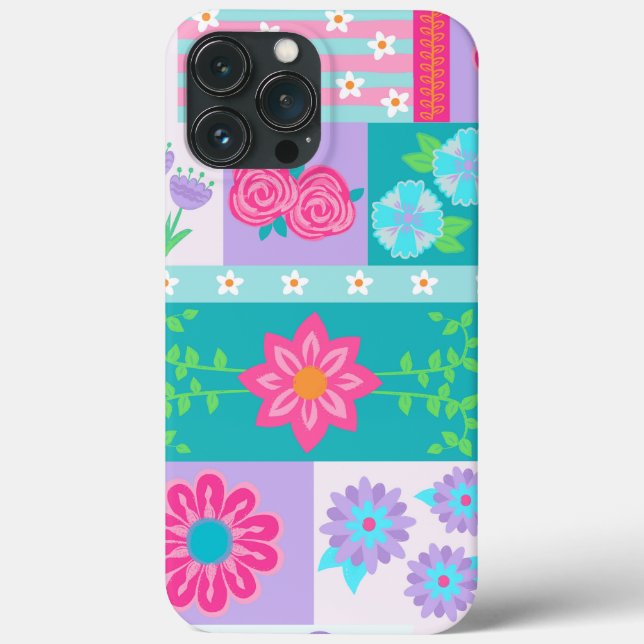 Design de Flores Vibrantes em Flor (Verso)