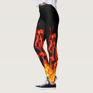 Design de Fogo 01 Legging All-Over-Impressão