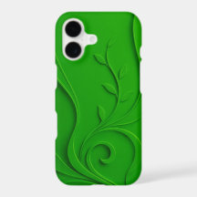 Design de Folha Minimalista Verde