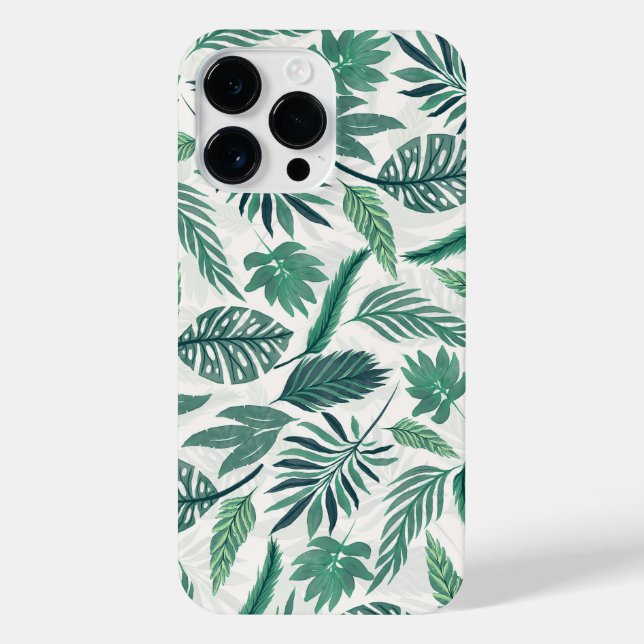 Design de Folhas Tropicais Verde Modernas (Verso)