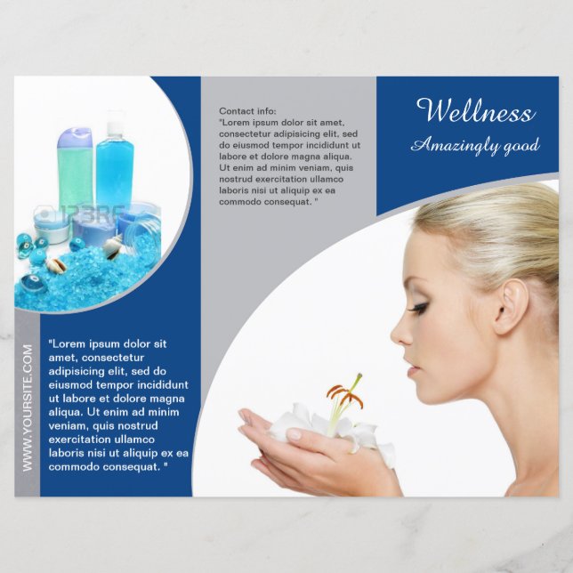 Design de Folheto de Folheto do Spa Triplo (Frente)