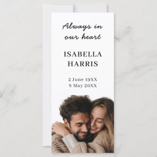 Design de Foto de Poema Funeral Memorial