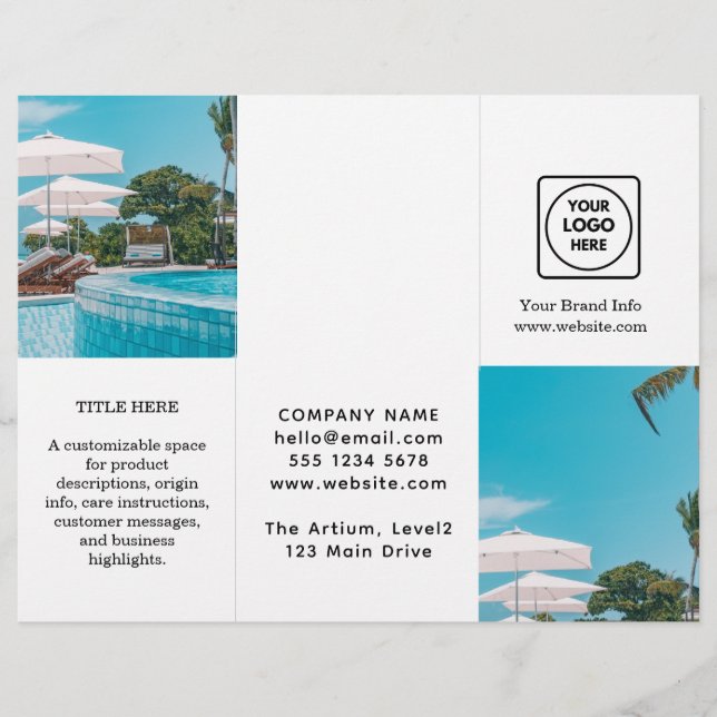 Design de Foto Moderno | Logotipo Empresarial Pers (Frente)