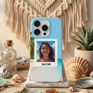 Design de Foto Personalizado Minimalista de Praia