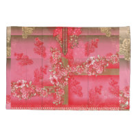 design de fundo rosa e ouro com vermelho