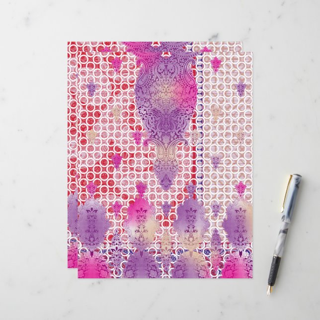 design de fundo roxo com pontos (Frente/Verso In Situ)