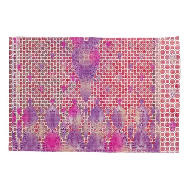 design de fundo roxo com pontos (Verso)