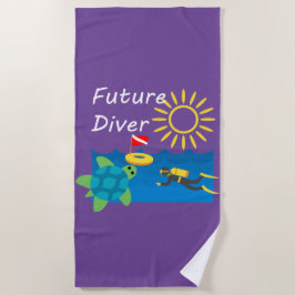 Design de Futuro Diver - Toalha de Praia