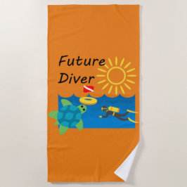 Design de Futuro Diver - Toalha de Praia