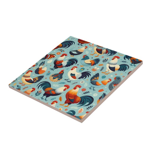 Design de galinha e galinha (Lateral)