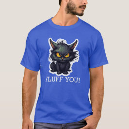 Design de Gato Negro Bebê - Camisa Escura Básica