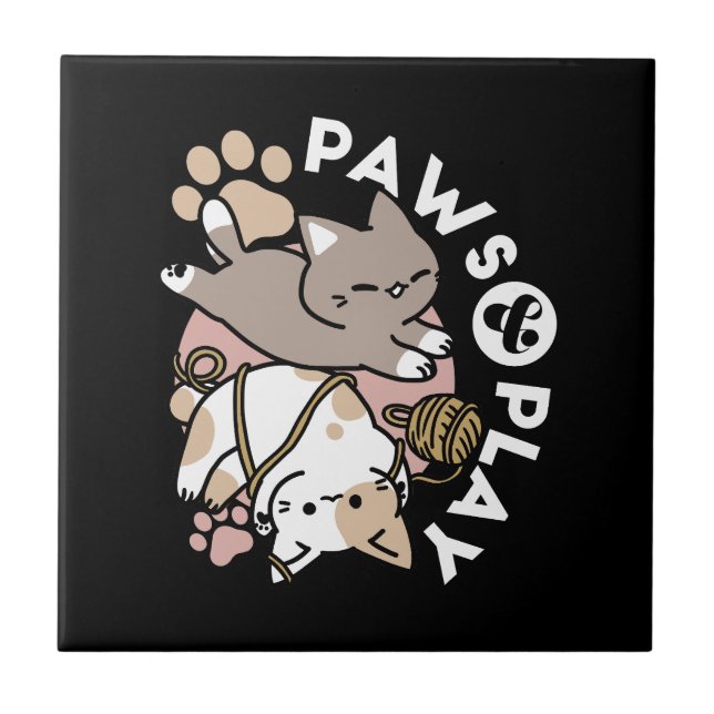 Design de Gatos Fofos e Divertidos – Patas e Diver (Frente)