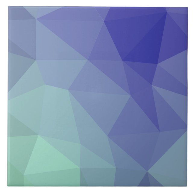 Design de Geometria Mínima Azul Roxo Moderno (Frente)