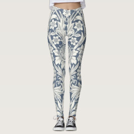 Design de girassol (por William Morris) Leggings