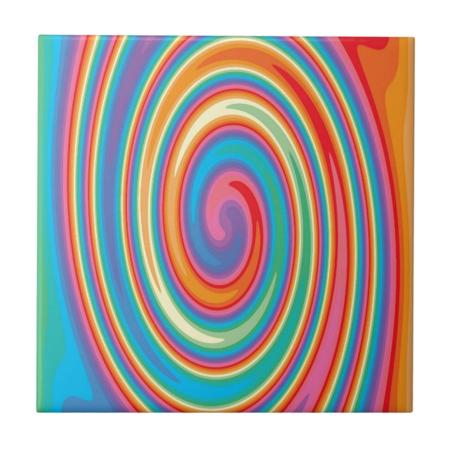 Design de giro-rosca colorido (Frente)