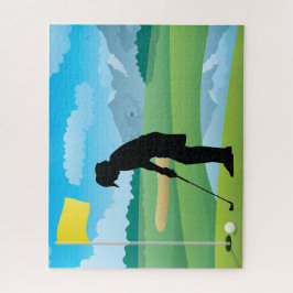 Design de Golfer de Jigsera Quebra-cabeça