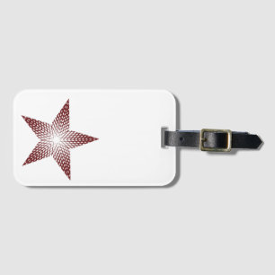 design de gradiente na etiqueta da bagagem