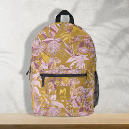 Design de Gráfico Moderno Amarelo Folha Tropical P